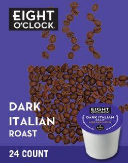 Eight O'Clock Coffee Dark Italian Roast K Cups : Coffee Brewing Machine Cups : Grocery & Gourmet Food