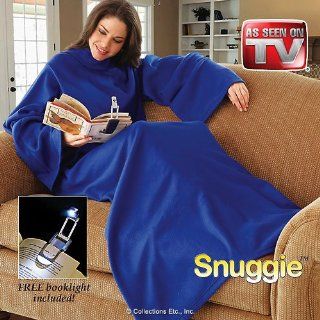 Blue Snuggie Wearable Blanket : Bed Blankets : Everything Else