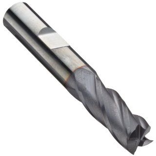 Niagara Cutter CNC430 Carbide End Mill, NC Tolerance, TiCN Coated, 4 Flutes, Square End, 9/16" Cutting Length, 5/32" Cutting Diameter: Square Nose End Mills: Industrial & Scientific