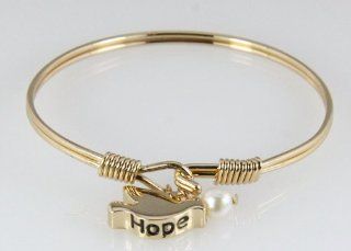 4031154 Holy Spirit Hope Dove Wire Bracelet Gold Plated Decending Christian R: Jewelry