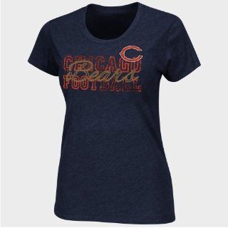 Chicago Bears Ladies More Than Enough T Shirt   Navy Blue : Sports Fan Apparel : Sports & Outdoors