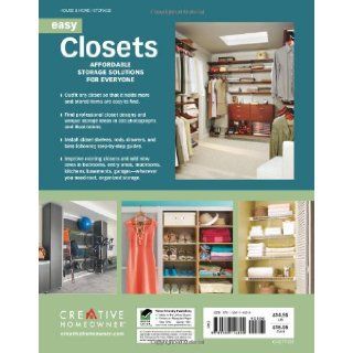 Easy Closets: Affordable Storage Solutions for Everyone (Home Improvement): Joseph Provey Mr., Home Improvement, Storage, How To: 9781580114899: Books