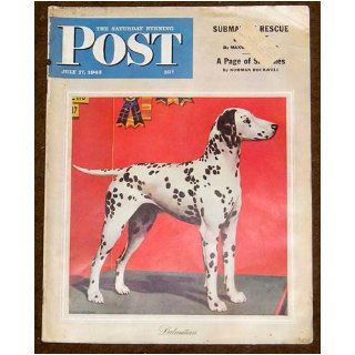 Saturday Evening Post July 17, 1943 JD Salinger Story, MAGAZINE, JD Salinger Story The Varioni Brothers Around Old Chi with Gardenia Penny By J. D. Salinger, (first ever Printing of This Short Story., Uncollected #7, Meaning 1st Appearance Anywhere Now or: