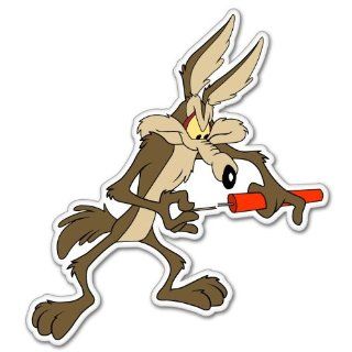 Wile E. Coyote dynamite cartoon sticker 4" x 5" : Other Products : Everything Else