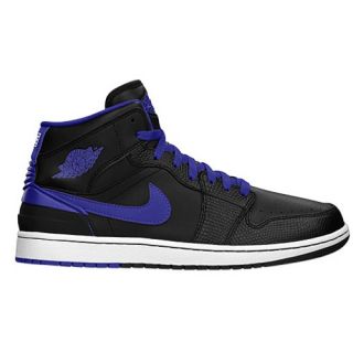 Jordan AJ 1 86   Mens   Basketball   Shoes   Black/Dark Concord/White