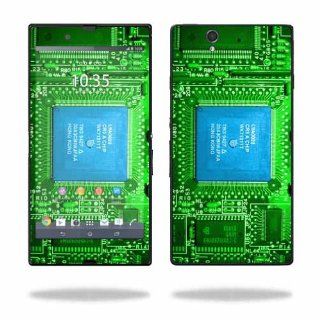 MightySkins Protective Vinyl Skin Decal Cover for Sony Xperia Z 4G LTE T Mobile Sticker Skins Circuit Board: Cell Phones & Accessories