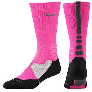 Nike Hyper Elite Basketball Crew Socks   Mens   Basketball   Accessories   Pink Foil/Black/Dark Grey