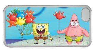 iPhone 5C Case Spongebob Squarepants,Spongebob and Patrick Personalized Blue Case: Cell Phones & Accessories