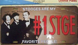 The Three Stooges #1STGE "Everybody Loves a Stooge" Collectible License Plate : Other Products : Everything Else