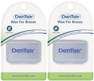 Dentek Dentek Wax For Braces Mint, Mint 1 each (Pack of 2): Health & Personal Care