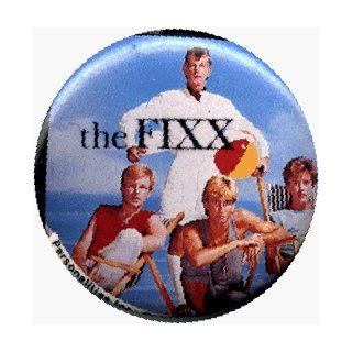 The Fix   Reach The Beach (Guys in chairs)   AUTHENTIC 1980's RETRO VINTAGE 1.25" Button / Pin: Clothing