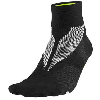 Nike Hyper Lite Elite Running Quarter Socks   Running   Accessories   Black/Volt