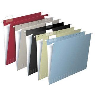 File Folders, 1/5 Cut, Letter, Assorted Colors AMP16168 : Office Products