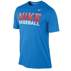 Nike Graphic Baseball T Shirt   Mens   Baseball   Clothing   Photo Blue/Chile Red