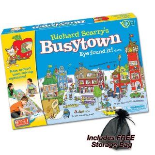 Richard Scarry's Busytown Eye found it! Game Plus FREE Storage Bag: Toys & Games