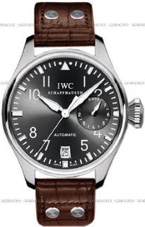 IWC Classic Pilot Big 18kt White Gold Brown Mens Watch IW500402 IWC Watches