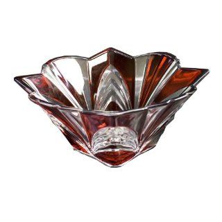Fifth Avenue Crystal Aurora Ruby Bowl/Votive Holder, 8 Inch: Salad Bowls: Kitchen & Dining