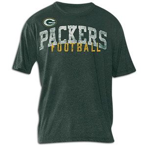 G III Tri Blend Vintage Crackle T Shirt   Mens   Football   Clothing   Green Bay Packers   Forest Heather