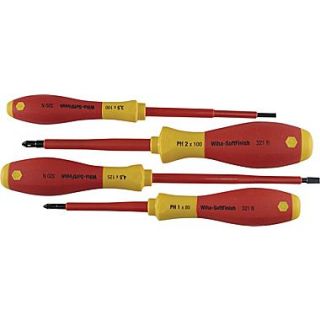 Wiha Tolls 6 Pieces Phillips Slotted Tip Insulated Combination Electrician Tool Set