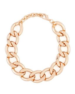 Rose Golden Chain Link Necklace   Kenneth Jay Lane   Rose gold