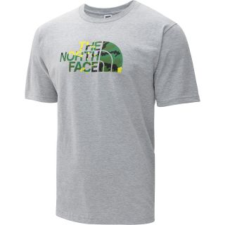 THE NORTH FACE Mens Camo Dome Short Sleeve T Shirt   Size 2xl, Charcoal