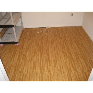 We Sell Mats Wood Grain Interlocking Foam Anti Fatigue Flooring 2'x2'x3/8" Tiles: Sports & Outdoors