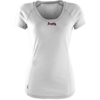 Antigua Atlanta Braves Womens Pep Shirt   Size: Large, White (ANT BRAVE W PEP)