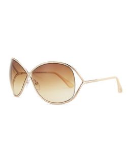 Miranda Sunglasses, Golden   Tom Ford   Rose/Brown