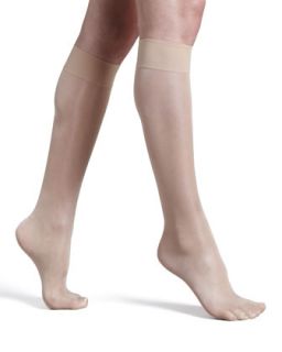 Womens Satin Touch Knee Highs   Wolford   Cosmetic (1/SMALL)