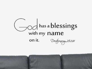 God has a blessings. Deuteronomy 28:1 14 Vinyl Wall Art Decal Sticker Home Decor  
