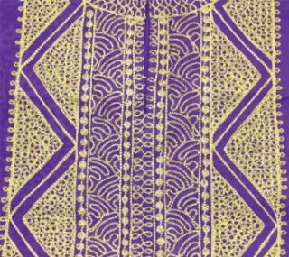 Gold Embroidered African Mens Dashiki Top with Kufi Hat   Many Colors Available Each Dashiki Has Unique Embroidery (Purple): Clothing