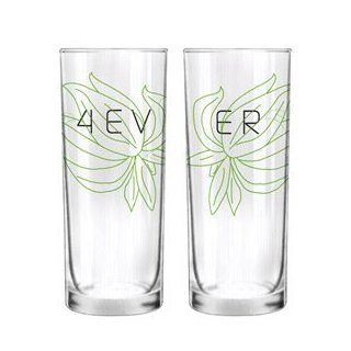 BoldLoft "Forever" Drinking Glasses Wedding Gifts,Wedding Gifts for the Couple,Wedding Gifts for Bride and Groom,His and Hers Gifts,Anniversary Gifts: Kitchen & Dining