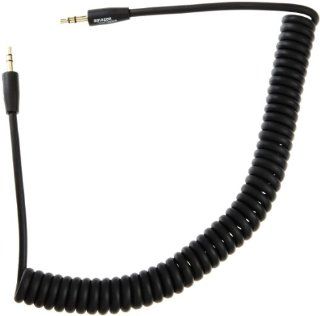 Basics 3.5 mm Coiled Stereo Audio Cable Stretched Length 6.5 feet/2.0 Meters: MP3 Players & Accessories