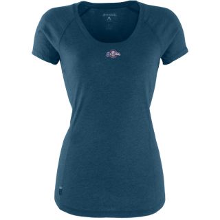 Antigua Milwaukee Brewers Womens Pep Shirt   Size: Large, Navy/heather (ANT