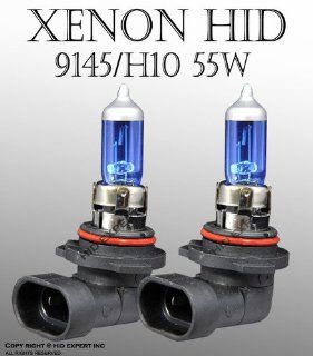 H10/ 9145 55W pair Fog Light Xenon HID Super White Replacement Bulbs: Automotive