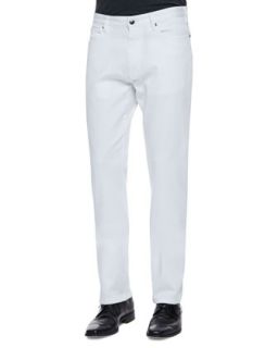 Mens Regular Fit Denim Jeans, White   Zegna Sport   White (32)