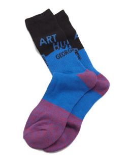 AG Swag Mens Socks, Black/Royal   Arthur George by Robert Kardashian   Black