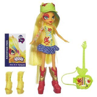 My Little Pony Equestria Girls Applejack Doll with Guitar: Toys & Games
