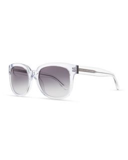 Clear Gradient Sunglasses, Gray   MARC by Marc Jacobs   Crystal