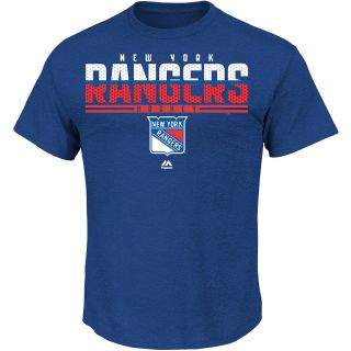 MAJESTIC ATHLETIC Mens New York Rangers Ricochet Short Sleeve T Shirt   Size: