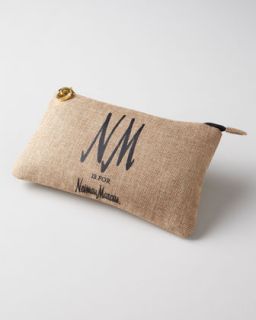 NM is for Neiman Marcus Cosmetic Bag   Black