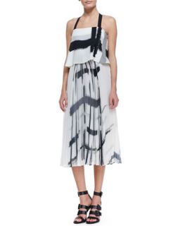 Womens Luana Check Print Halter Top Dress   Elle Sasson   Check print (34 (US