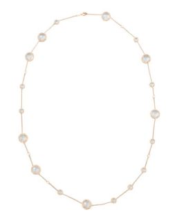 Rose Gold Chain with Rock Crystal and Diamonds, 36   Ivanka Trump   Gold