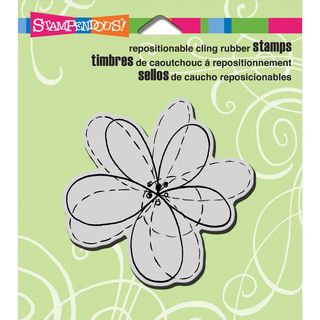 Stampendous Cling Rubber Stamp 3.5inx4in Sheet penpattern Flower