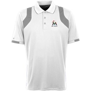 Antigua Miami Marlins Mens Fusion Short Sleeve Polo   Size: Large,