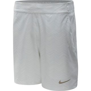 NIKE Mens Gladiator Premier 7 Tennis Shorts   Size: L, White/zinc