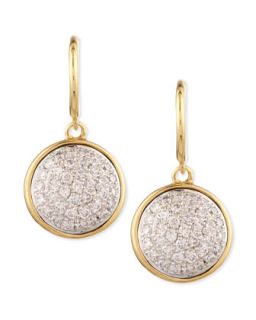 18k 10mm Chakra Champagne Diamond Earrings   Syna   (10mm ,18k )