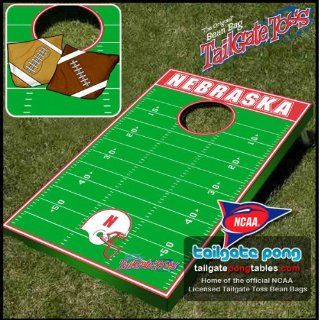 Nebraska UNL Corn Huskers College Tailgate Toss Cornhole Game : Combination Game Tables : Sports & Outdoors