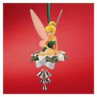 Disney Poinsettia and Bell Tinker Bell Ornament   Christmas Ornaments
