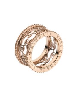 Monogram Cutout Ring, Rose Golden   Michael Kors   Rose gold (6)